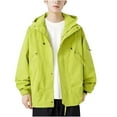 thumbnail image 1 of POROPL Lightweight Rain Jacket Men Windproof Hooded Spring Thin Casual Outdoor Mountaineering Windbreaker Jacket, 1 of 4