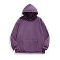 thumbnail image 1 of POROPL Mens Hoodie Sweatshirts Crew Neck Long Sleeve Sweatshirts Casual Plain Pullover Tops, 1 of 4
