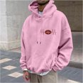 thumbnail image 1 of POROPL Mens Hoodies Pullover Fashion Long Sleeve Pullover Sweatshirt with Pocket Casual Print Fall Sweatshirts, 1 of 6