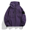 thumbnail image 1 of POROPL Mens Rain Jacket Waterproof Hooded Casual Outdoor Windbreaker Jacket, 1 of 9