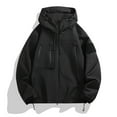 thumbnail image 1 of POROPL Mens Rain Jacket Waterproof Hooded Casual Outdoor Windbreaker Jacket, 1 of 9