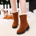 thumbnail image 1 of POROPL Mid Calf Boots for Women Retro Shoes,Boots for Women Size 6.5, 1 of 9