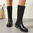thumbnail image 1 of POROPL Mid Calf Boots for Women Zip Up Shoes,Boots for Women Size 4.5, 1 of 8