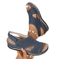thumbnail image 1 of POROPL Orthopedic Sandals for Women Wide Width Sandals Open Toe Walking Arch Support Slides Sandals, 1 of 9