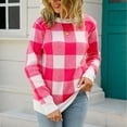 thumbnail image 1 of POROPL Pink Sweaters for Women Long Sleeve Crew Neck Sweater Knitted Top Pullover Size S-XL, 1 of 9