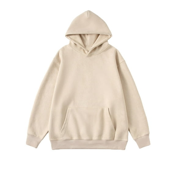 POROPL Pullover Hoodies for Men Cotton Crew Neck Long Sleeve Sweatshirt with Pocket Casual Pullover Fall Clothing