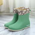 thumbnail image 1 of POROPL Rain Boots for Women Mid Calf Fashion Summer Non Slip Shoes,Boots for Women Size 6, 1 of 4