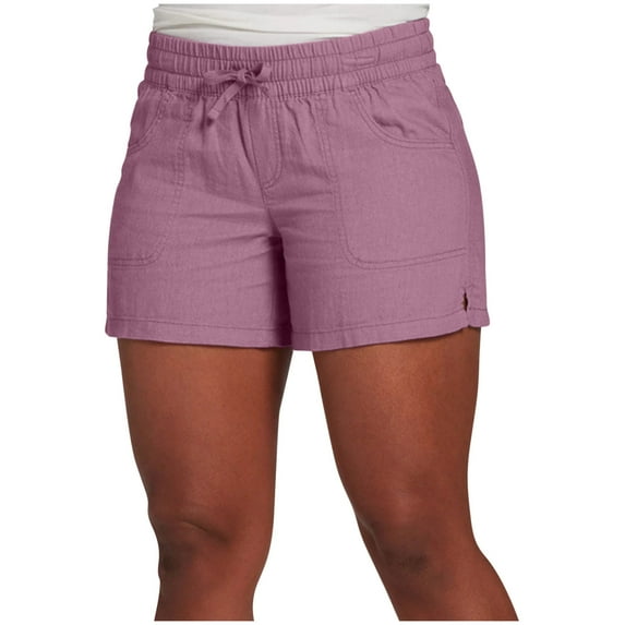 POROPL Shorts for Women Summer Fashion High Waist Elastic Waist Casual Shorts with Pockets
