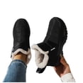 thumbnail image 1 of POROPL Snow Boots for Women,Winter Warm Faux Fur Lined Waterproof Slip Resistant Short Ankle Boots, 1 of 9