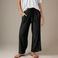 thumbnail image 1 of POROPL Sweatpants for Women Wide Leg Elastic Bottom Pants with Pockets Size S-XXL, 1 of 9
