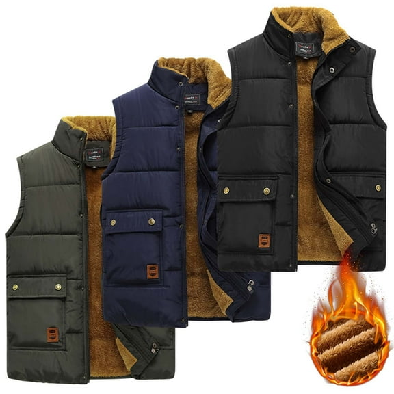 POROPL Winter Jackets for Men,Thin Sports Multi Pockets Quick-Dry Loose Vest Mountaineering Tooling Outdoor Vest Jackets
