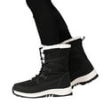 thumbnail image 1 of POROPL Winter Snow Boots for Women Ankle Non Slip Skiing Outdoor Fleece Shoes,Boots Size 4.5, 1 of 9