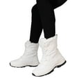 thumbnail image 1 of POROPL Winter Snow Boots for Women Ankle Non Slip Skiing Outdoor Fleece Shoes,Boots for Saving Size 4.5, 1 of 9