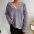 thumbnail image 1 of POROPL Women'S Plus Size Sweaters V-Neck Sweater Oversized Thick Knitted ,Midweight, Size S-5XL, 1 of 6