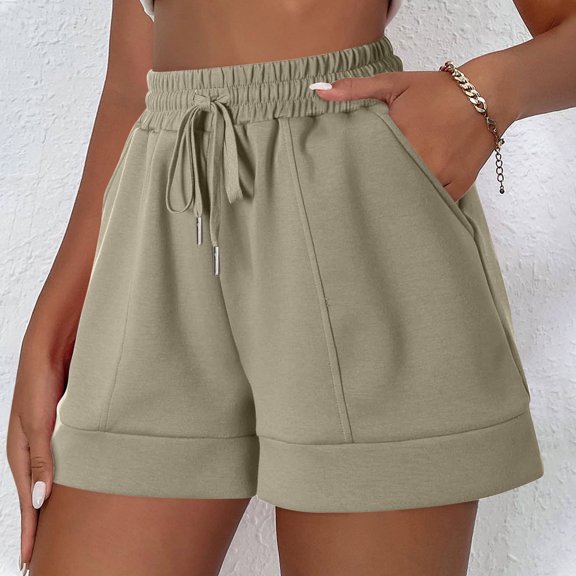 POROPL Women Shorts Casual Sports Shorts with Pockets