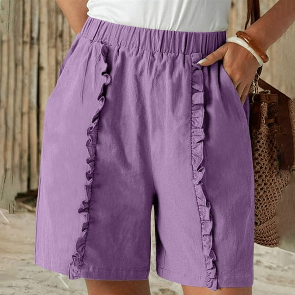 POROPL Women Shorts Clearance Under $10 Fashion Shorts with Pockets
