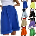 thumbnail image 1 of POROPL Women Shorts Summer Fashion High Waist Casual Shorts with Pockets Zip Short, 1 of 8