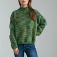 thumbnail image 1 of POROPL Women Sweaters Long Sleeve Crew Neck Sweater Casual Knitted Top Size S-L, 1 of 5