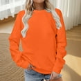 thumbnail image 1 of POROPL Women Sweatshirt Under $5.00 Plus Size Long Sleeve Crew Neck Sweatshirt Pullover Tops XL, 1 of 4