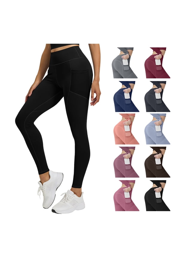 Leggings for Women,Mesh Pockets High Waisted Hip Lifting Stripe Threaded Active Yoga Pants