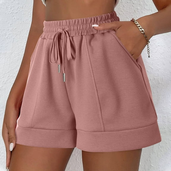 POROPL Women's Shorts Casual Sports Shorts with Pockets