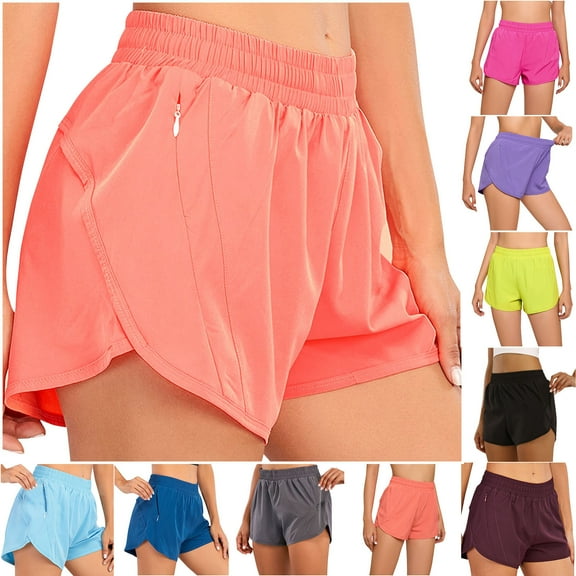 POROPL Women's Shorts Summer Casual Sports Shorts with Pockets