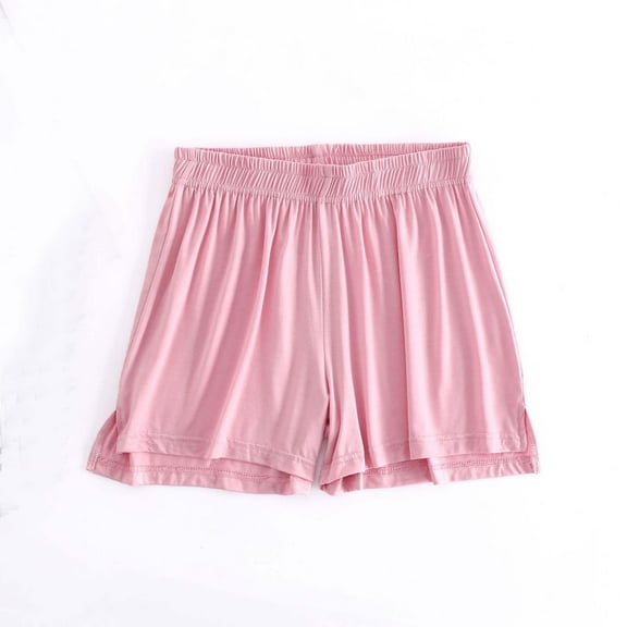 POROPL Women's Shorts Summer Elastic Waist Loose Sports Shorts Thin Short