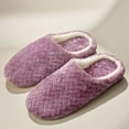 thumbnail image 1 of POROPL Women's Slippers Fuzzy Slippers Soft Sole Slippers Winter Indoor(Argyle,Slip On,Warm) Size 11, 1 of 4