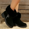 thumbnail image 1 of POROPL Womens Boots Ankle Fashion Winter Fleece Furry Shoes,Boots Size 6, 1 of 9