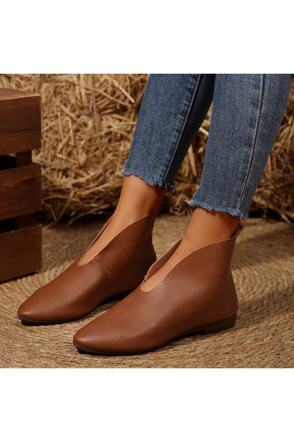 Womens Boots Ankle Low Heel Flat Pointed Toe Sock Shoes,Womens Boots Size 9