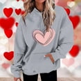 thumbnail image 1 of POROPL Womens Hoodies Valentine'S Day Long Sleeve Sweatshirt with Pockets Print Pullover Tops Casual Fall Outfits, 1 of 5