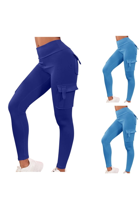 Womens Leggings High Waisted Tight Leggings with Pockets Yoga Workout Running Size Xs-XL