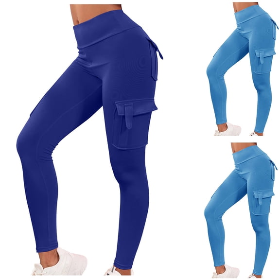 POROPL Womens Leggings High Waisted Tight Leggings with Pockets Yoga Workout Running Size Xs-XL