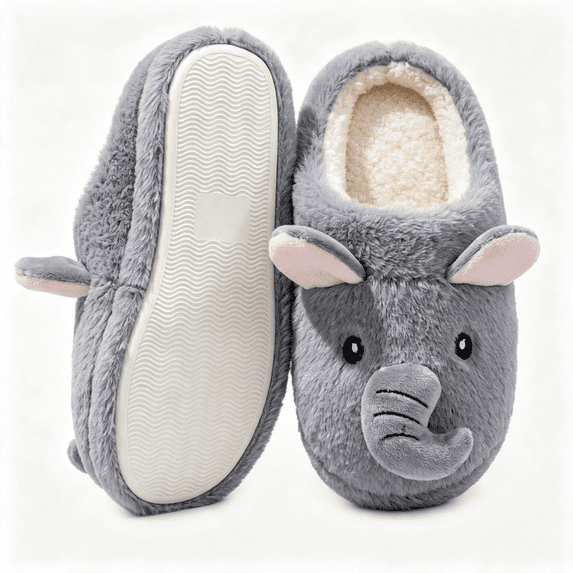 POROPL Womens Slippers,Cute Fuzzy Slippers Plush Animal House Shoes Cozy Warm Indoor Slip On