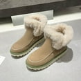 thumbnail image 1 of POROPL Womens Snow Boots Ankle Fashion Fleece Shoes,Womens Boots Size 5.5, 1 of 3