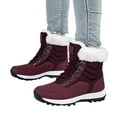 thumbnail image 1 of POROPL Womens Snow Boots Ankle Winter Non Slip Fleece Warm Skiing Shoes,Boots for Saving Size 4.5, 1 of 6