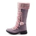 thumbnail image 1 of POROPL Womens Snow Boots Mid Calf Warm Zip Up Lace Up Knight Shoes,Boots for Women Size 6.5, 1 of 5