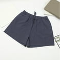 thumbnail image 1 of POROPL Womens Summer Shorts Linen Casual Shorts with Pockets, 1 of 3