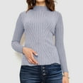 thumbnail image 1 of POROPL Womens Sweaters Long Sleeve Crew Neck Sweater Casual Knitted Base,Lightweight,Size S-XL, 1 of 6