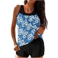 thumbnail image 1 of POROPL Womens Swimsuits Tankini Tops Padded with Bottoms Floral Print Modest Bathing Suits, 1 of 6