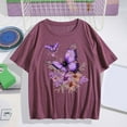 thumbnail image 1 of POROPL Womens T Shirts ,Cotton Womens Graphic T Shirts Crewneck Short Sleeve Shirt, 1 of 4