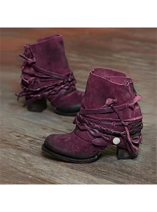 Womens Comfort Boots in Womens Boots Purple Walmart