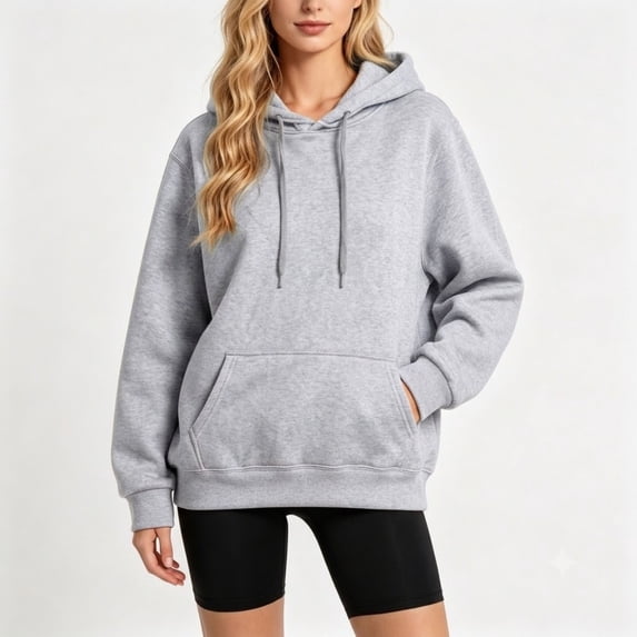 POROPL Sweatshirts for Women,Pullover Hoodie Loose Fit Long Sleeve Sweatshirt with Kangaroo Pockets