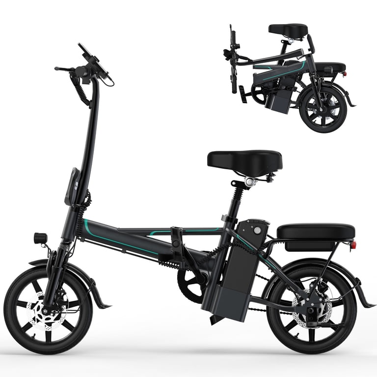 PORORO DC60P Folding Electric Bike, 14