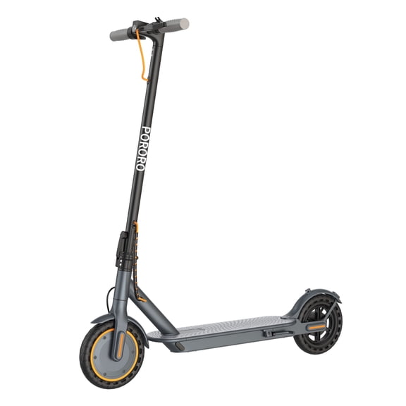 PORORO HES20 Electric Scooter for Adults, Max 19 Miles Range, with 8.5" Tires, 350W, 10.5Ah, 19MPH, Black