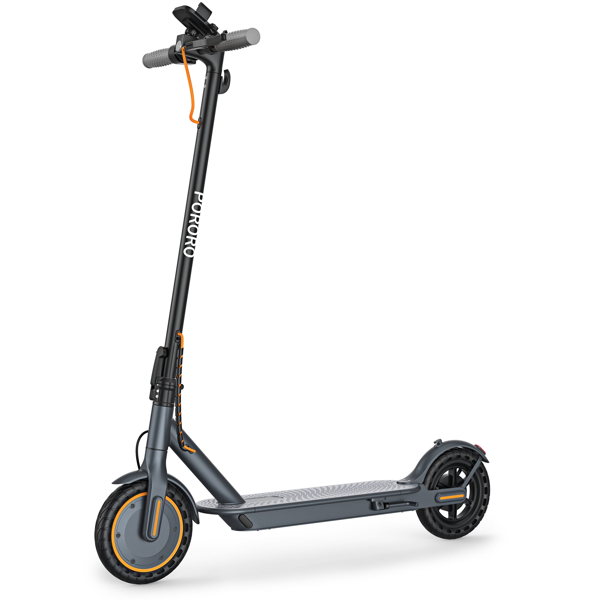 PORORO SLW50 Electric Scooter for Adults Max 25 Miles Range with 14 Tires 500W 22MPH Black