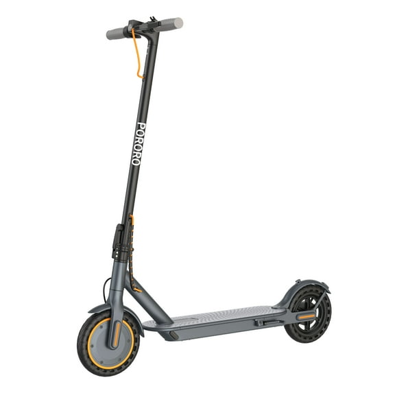 PORORO HES20 Electric Scooter for Adults, Max 19 Miles Range, with 8.5" Tires, 350W, 10.5Ah, 19MPH, Black