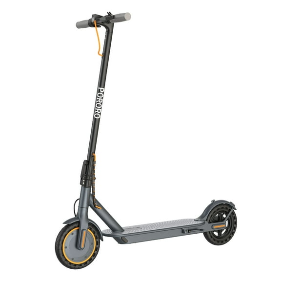 PORORO HES20 Electric Scooter for Adults, Max 19 Miles Range, with 8.5" Tires, 350W, 10.5Ah, 19MPH, Black
