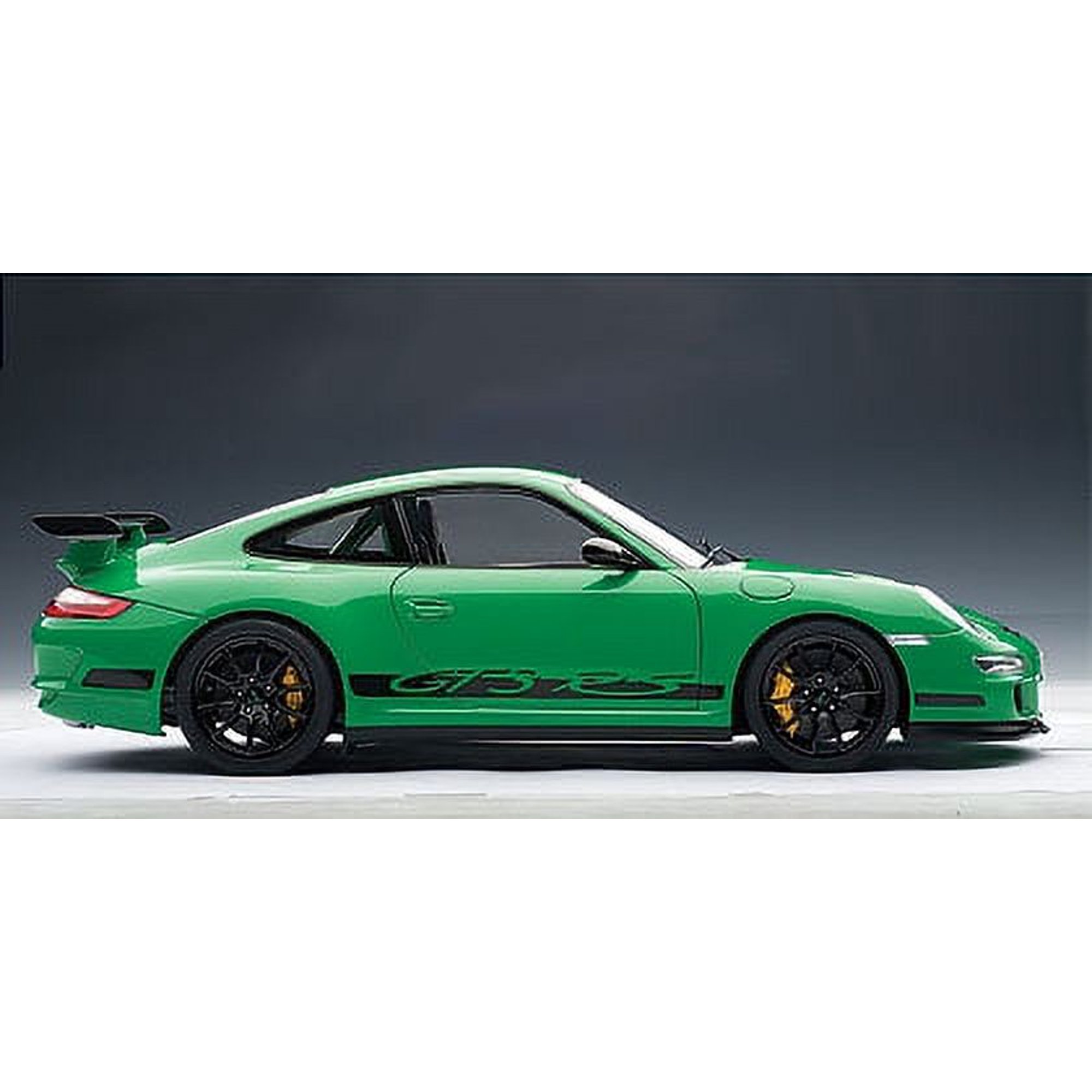 PORSCHE 911 (997) GT3 RS - GREEN WITH BLACK STRIPES Diecast Model