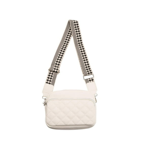 PORT&LOTUS Small Compact Leather Crossbody Bag for Women Real Leather Purses for Women with Shoulder for Women with Built in Wallet